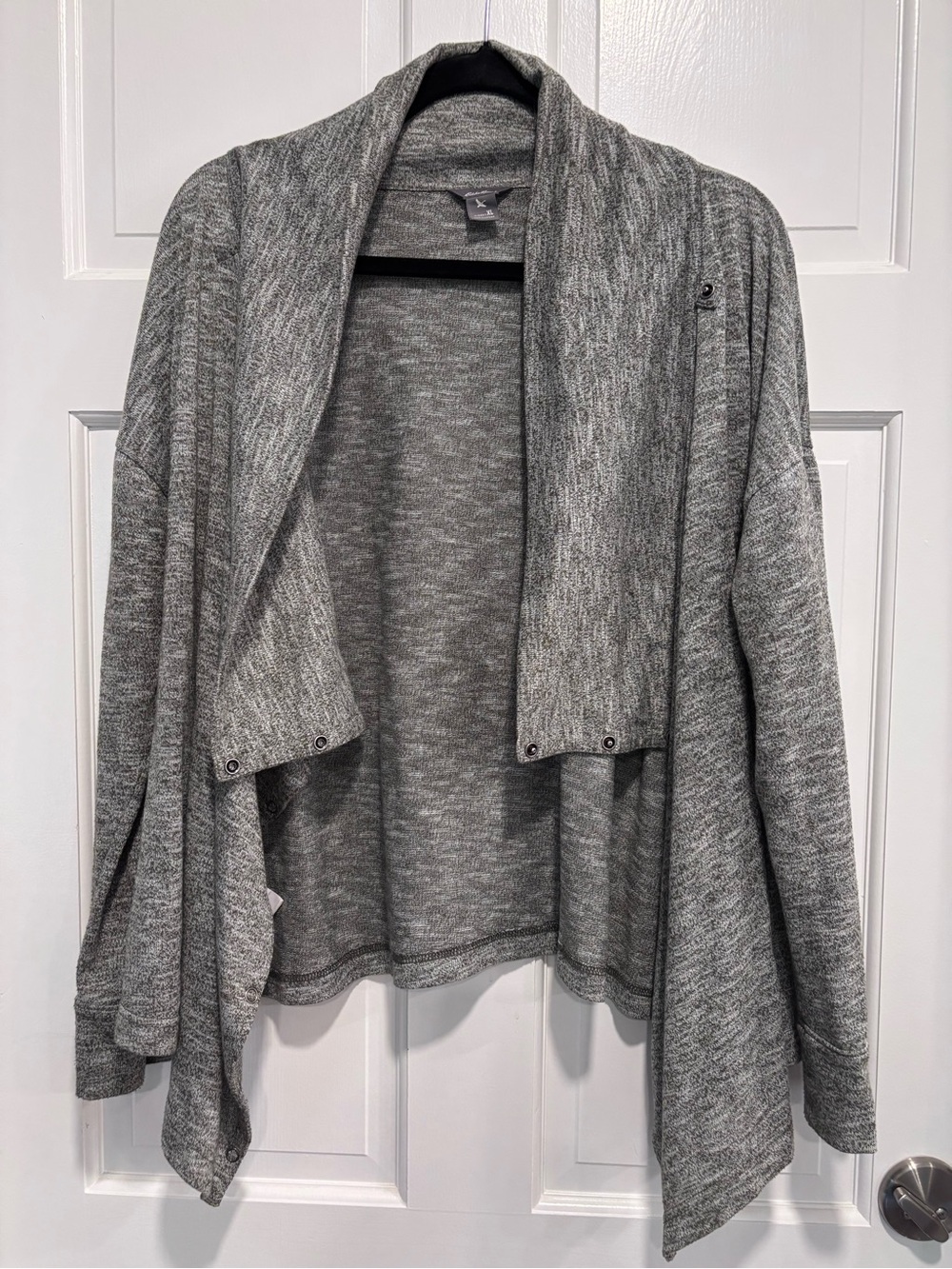 Eddie Bauer XL Olive Green 7-way Mark Snap Sweater
